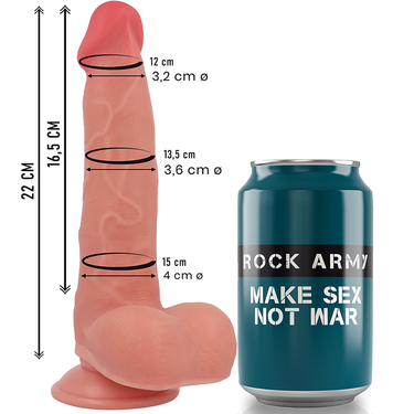 Dildo realistico in silicone liquido con ventosa Rock Army RANGER